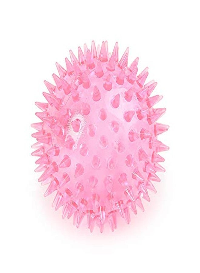 Pet Believe Natural Rubber Spiked Ball Dog Chew Toy, Puppy Teething Toy, 3 Inches